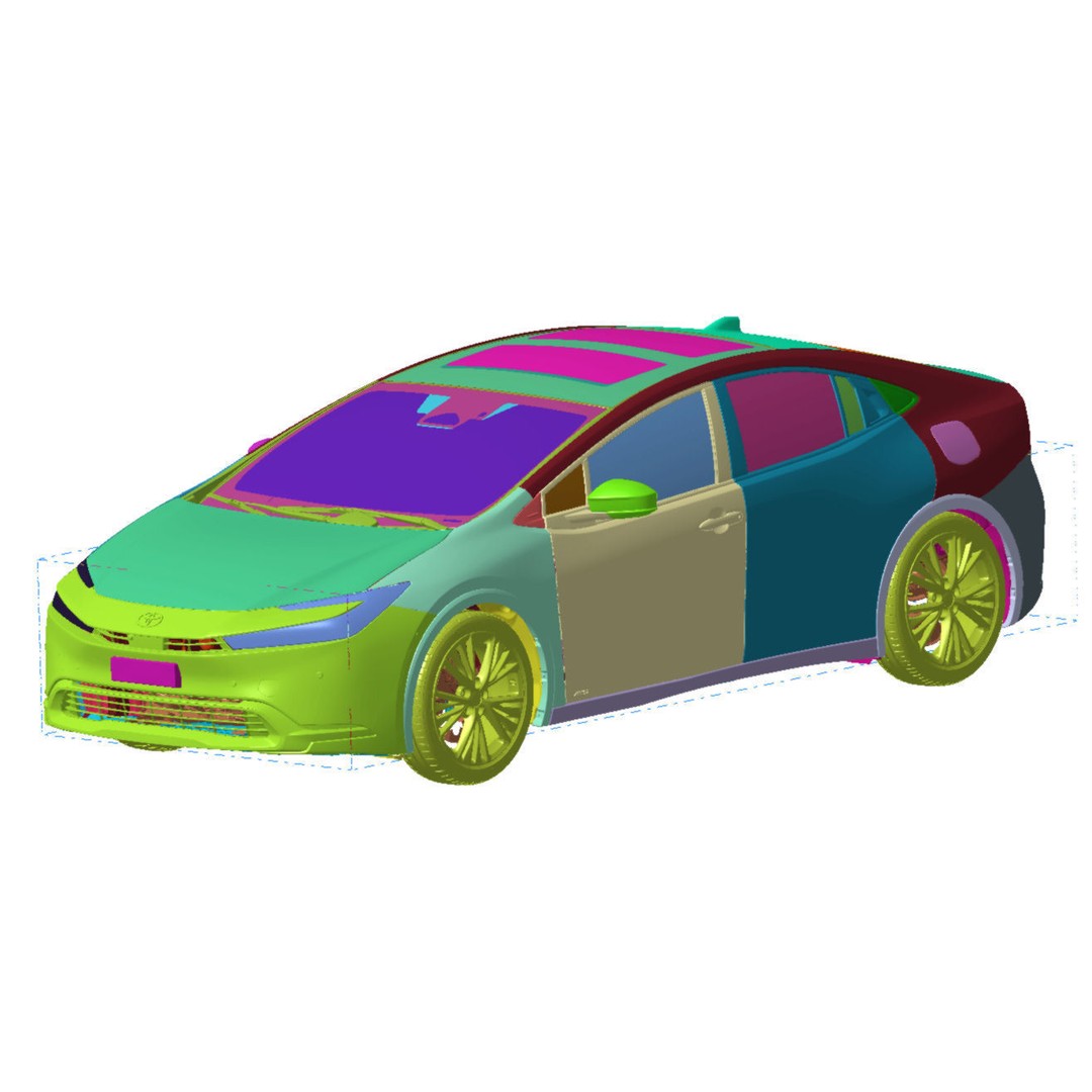 Toyota Prius Limited AWD 2023 3D Model – High Detail Scanned Vehicle - View 5