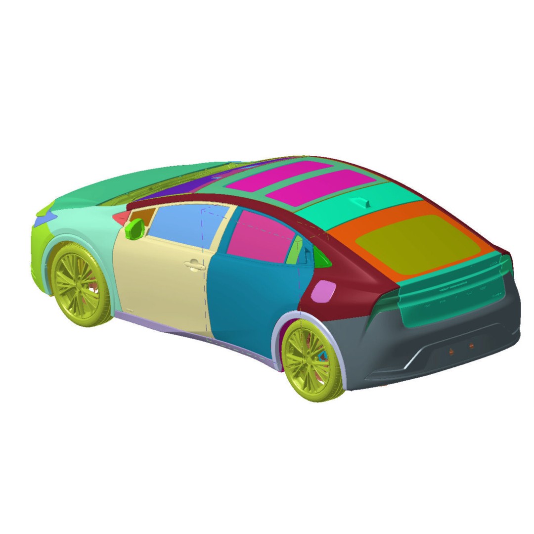 Toyota Prius Limited AWD 2023 3D Model – High Detail Scanned Vehicle - View 6