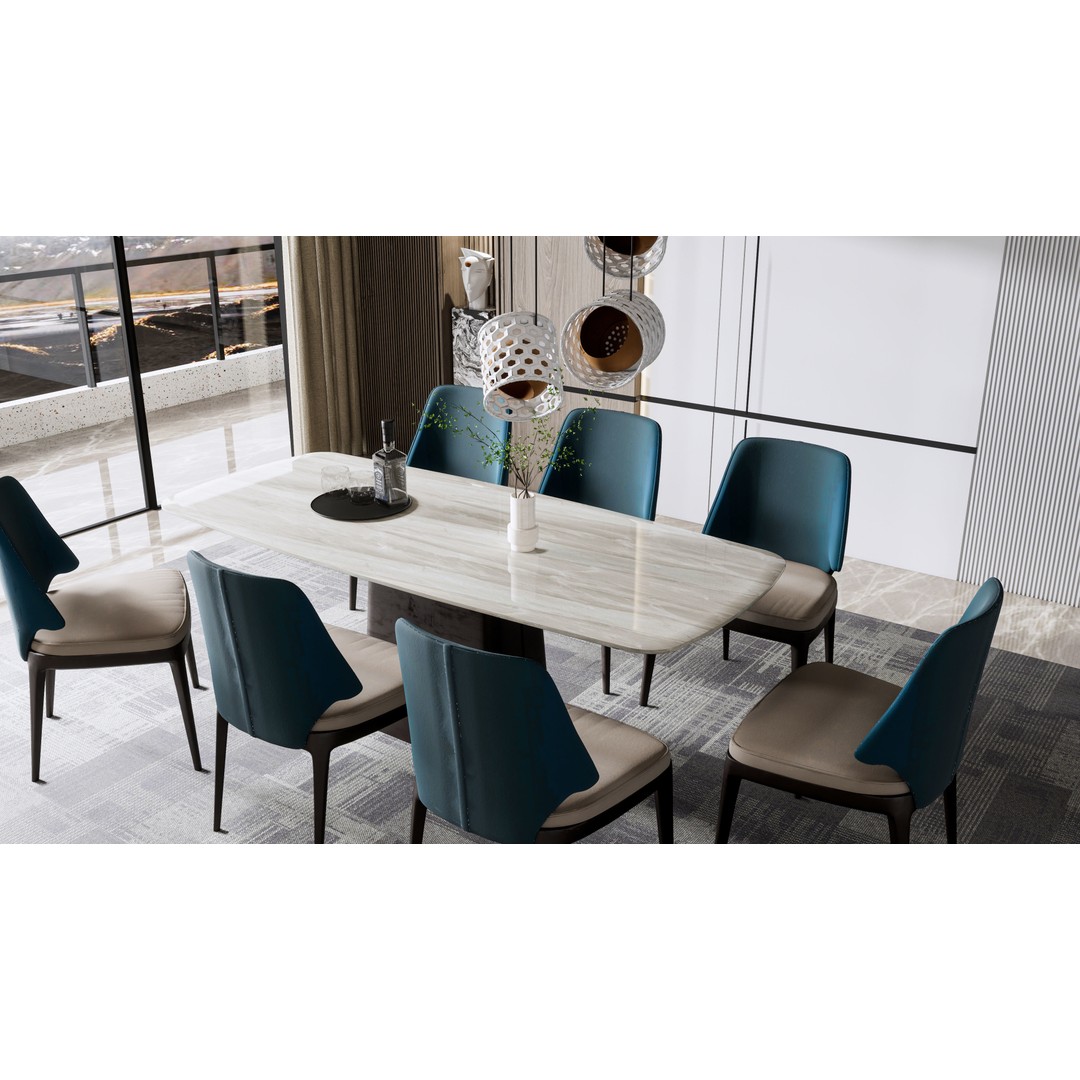 Dining Room 3D Model – Modern Full Scene with PBR Textures - View 17