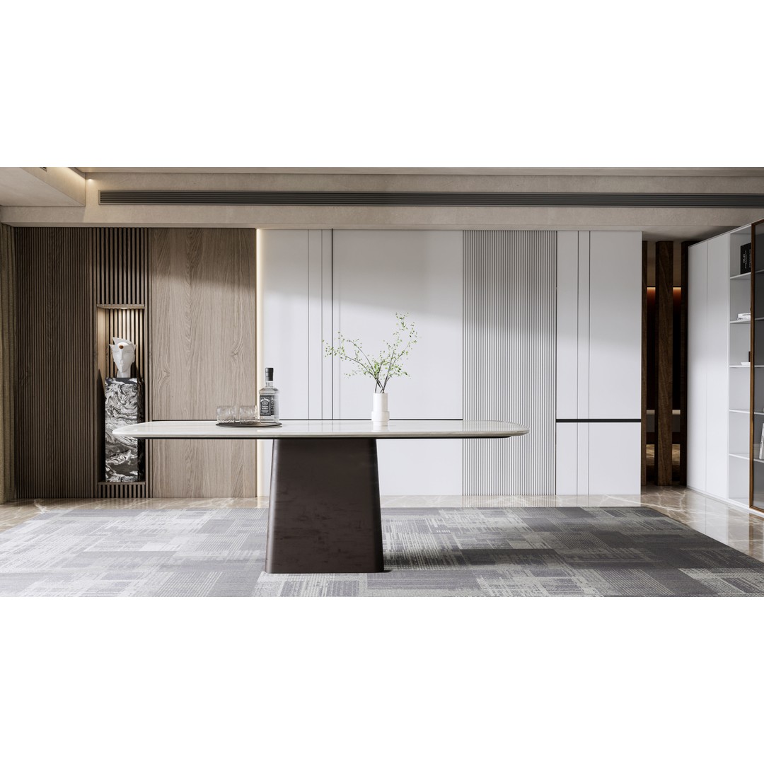 Dining Room 3D Model – Modern Full Scene with PBR Textures - View 19