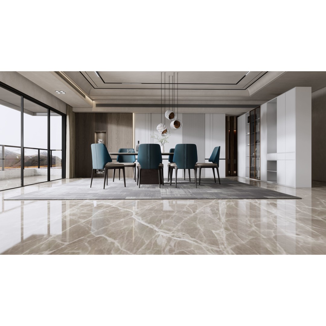Dining Room 3D Model – Modern Full Scene with PBR Textures - View 7