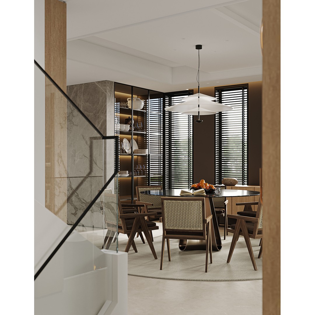 Villa Interior Scenes 3D Model – Fully Textured with Natural Light, Corona Renderer - View 3