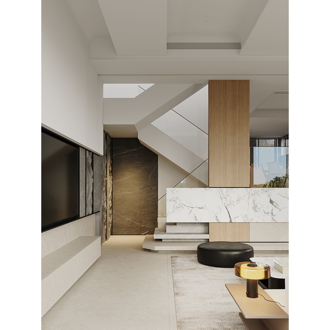 Villa Interior Scenes 3D Model – Fully Textured with Natural Light, Corona Renderer - View 5
