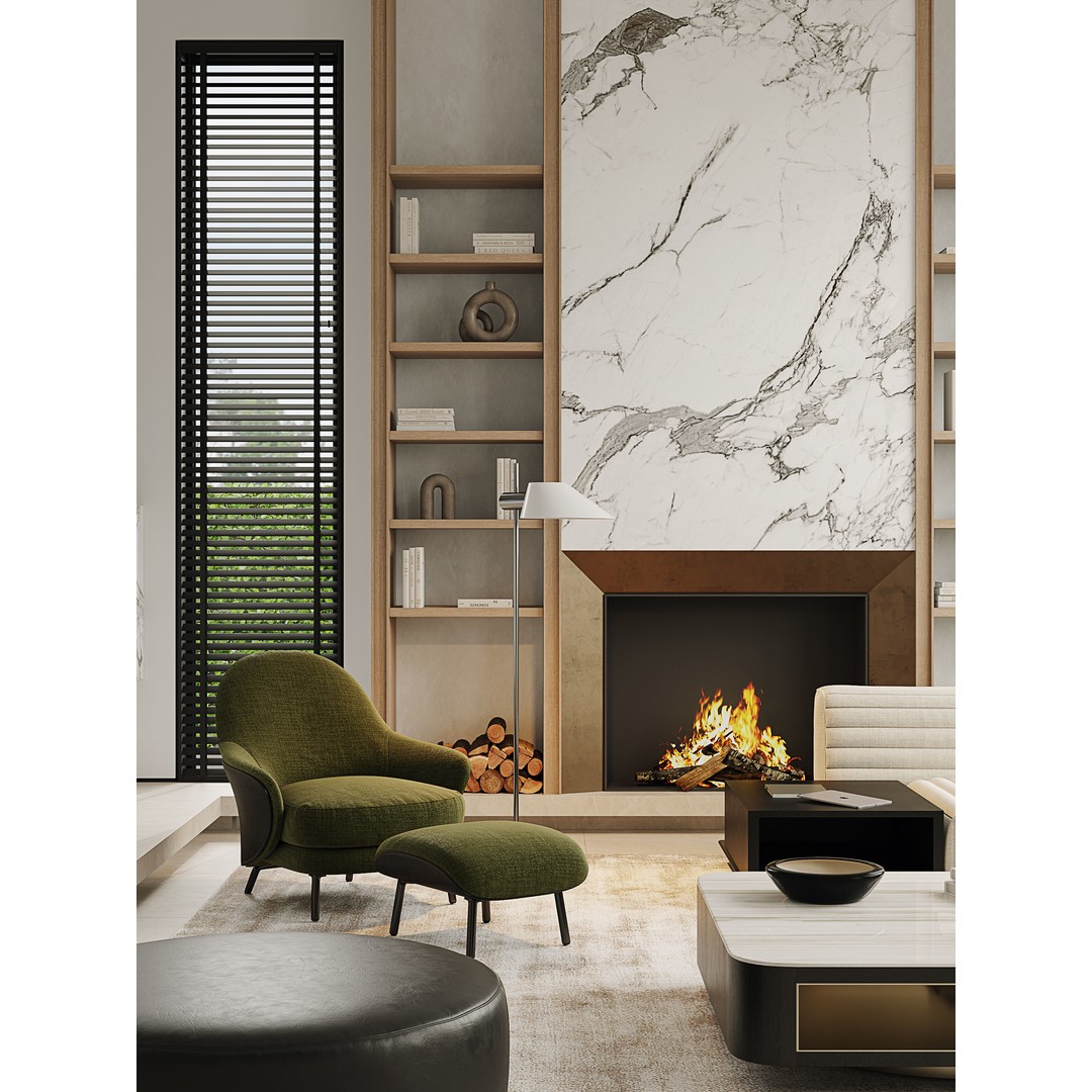 Villa Interior Scenes 3D Model – Fully Textured with Natural Light, Corona Renderer - View 9