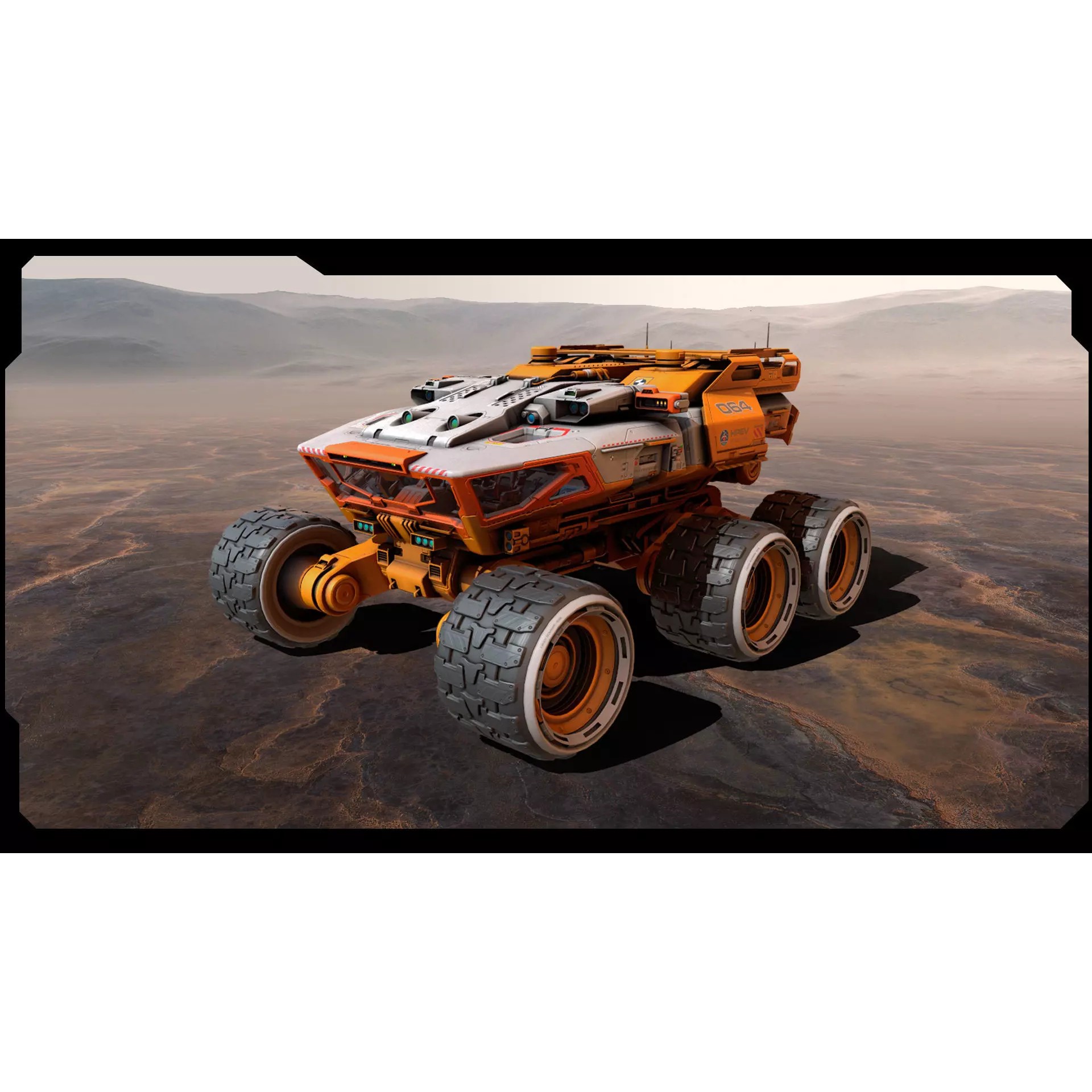 HPEV Rover - Low-Poly Game-Ready 3D Model - View 3