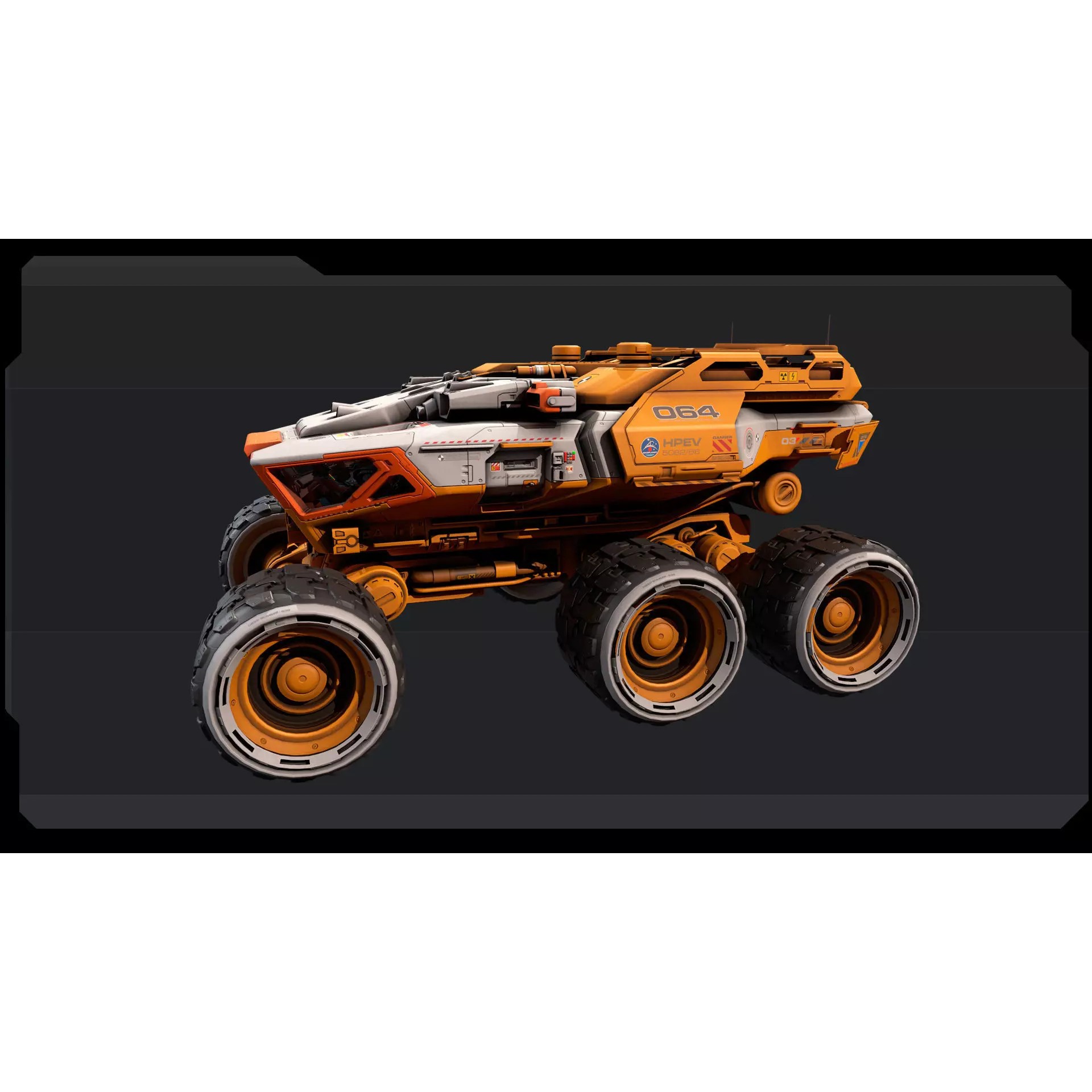 HPEV Rover - Low-Poly Game-Ready 3D Model - View 5