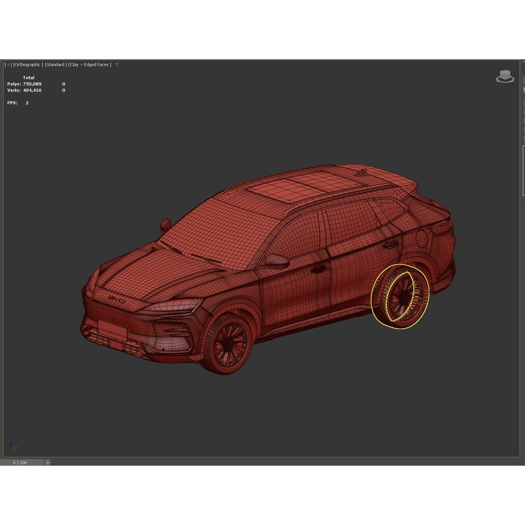 2023 BYD Seal U 3D Model – High-Res SUV with V-Ray Materials