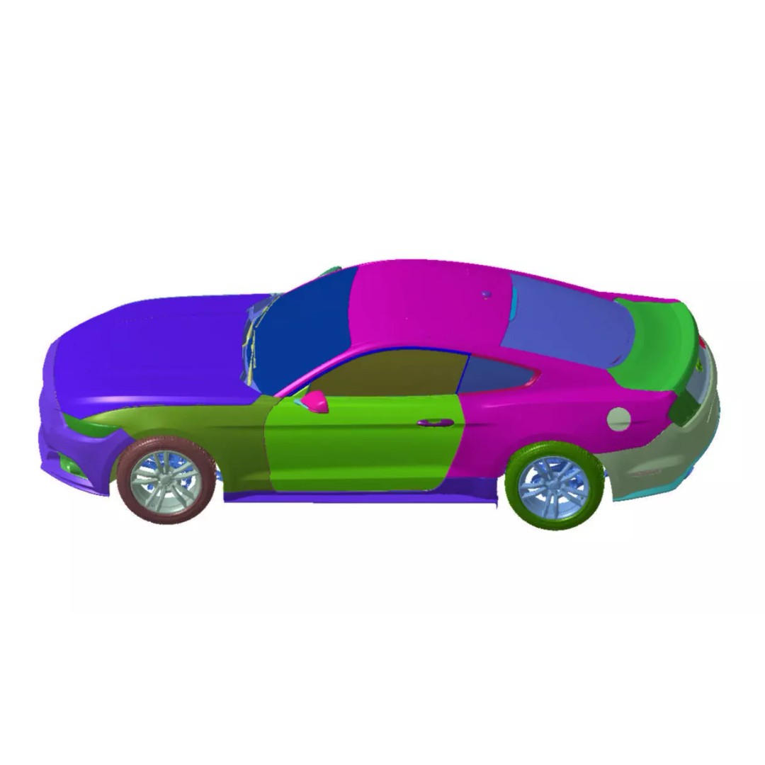 Mustang I4 Coupe Premium 2015 3D Model – High Detail Scanned Vehicle, STL - View 6
