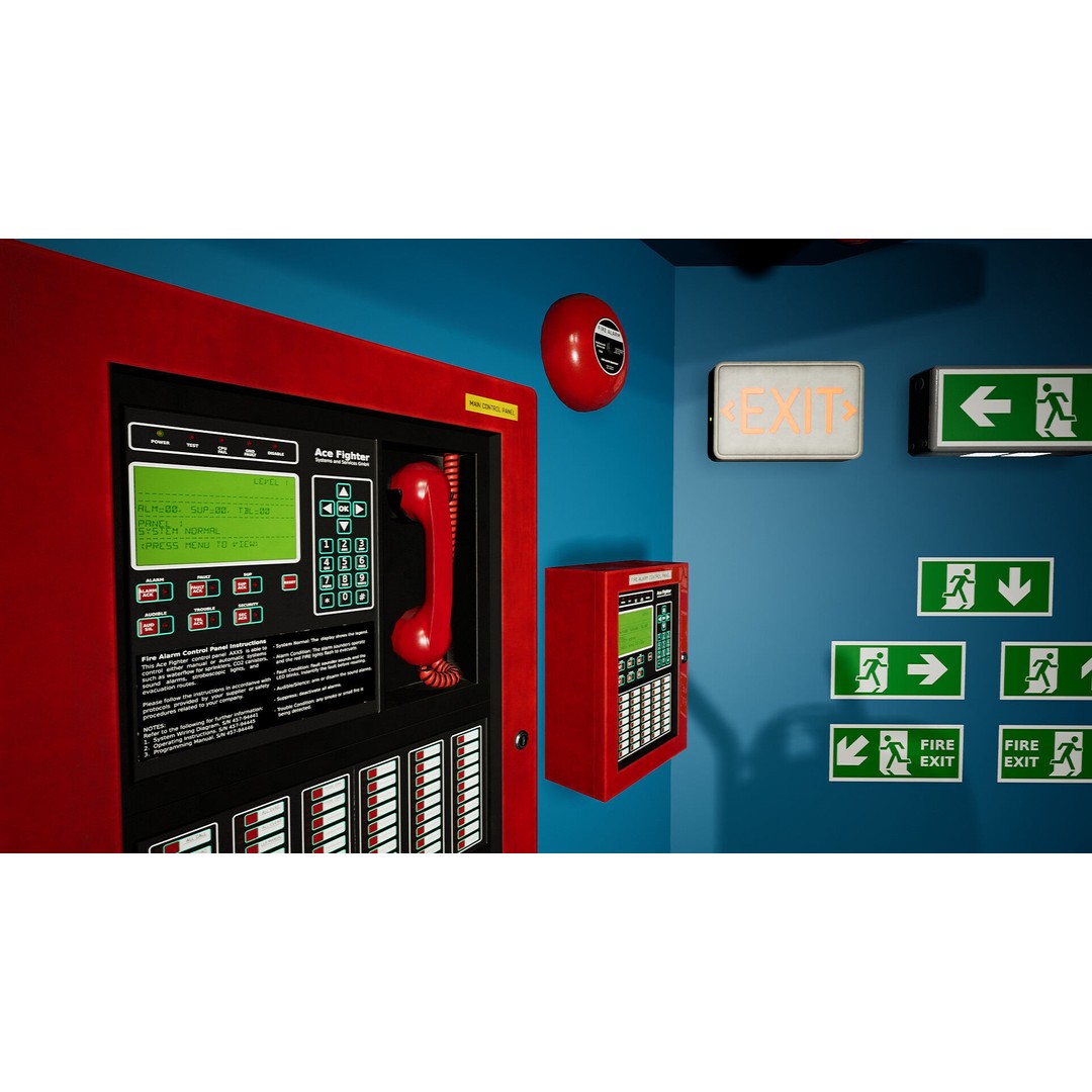 Fire Fighting Systems 3D Model – Low Poly Game Asset, Unreal Engine - View 9