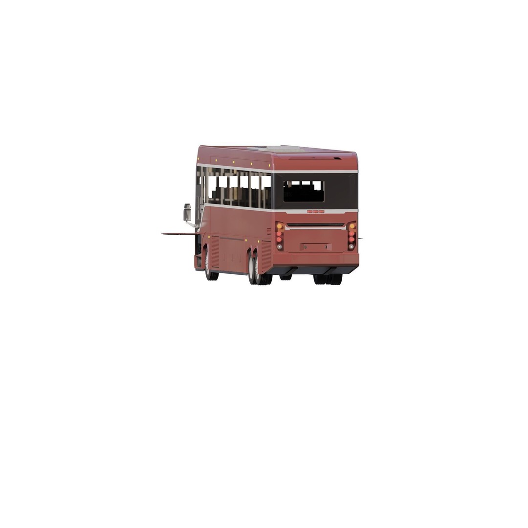 American Bus 3D Model – Detailed Modern Design, Lumion Ready - View 12