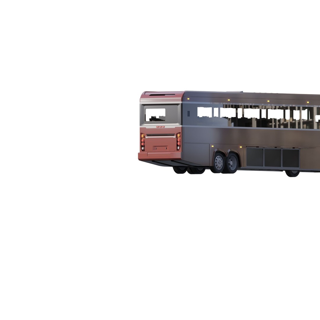 American Bus 3D Model – Detailed Modern Design, Lumion Ready - View 16