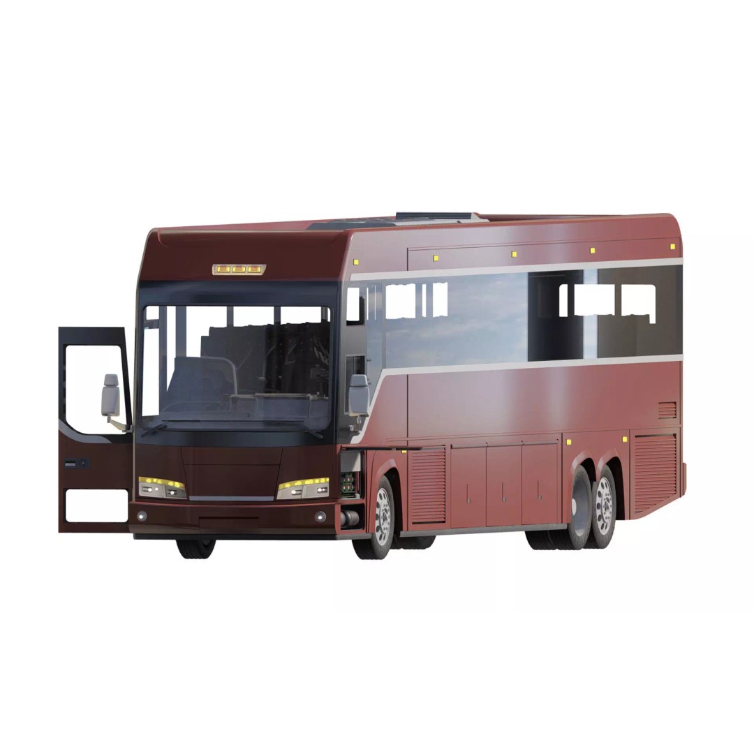 American Bus 3D Model – Detailed Modern Design, Lumion Ready - View 2