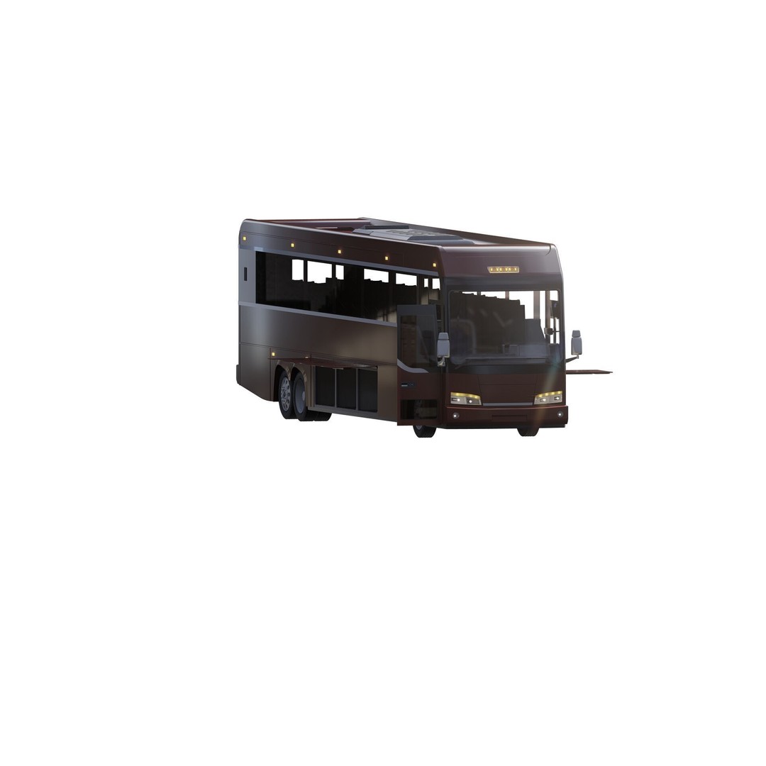 American Bus 3D Model – Detailed Modern Design, Lumion Ready - View 23