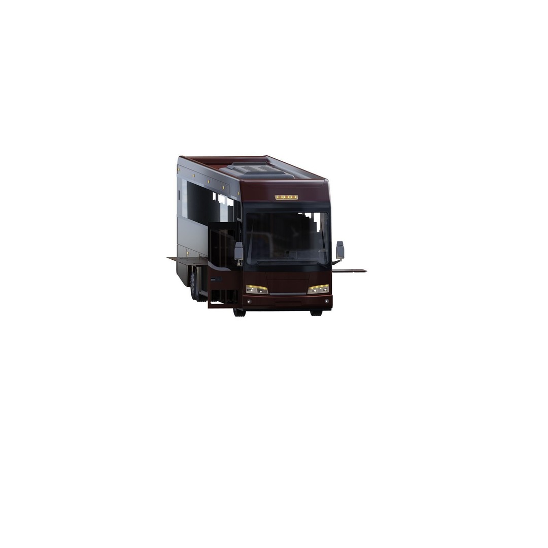 American Bus 3D Model – Detailed Modern Design, Lumion Ready - View 24