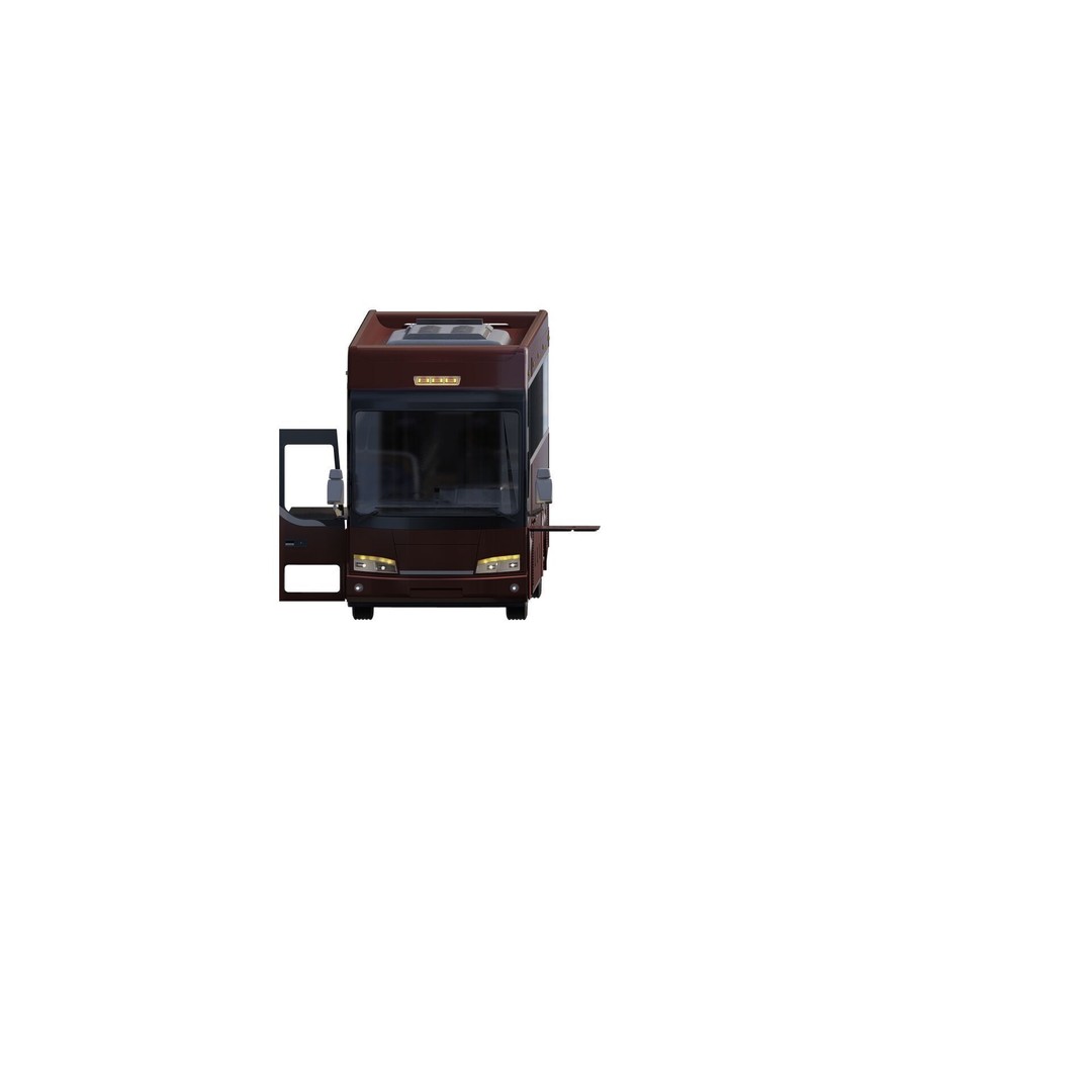 American Bus 3D Model – Detailed Modern Design, Lumion Ready - View 25