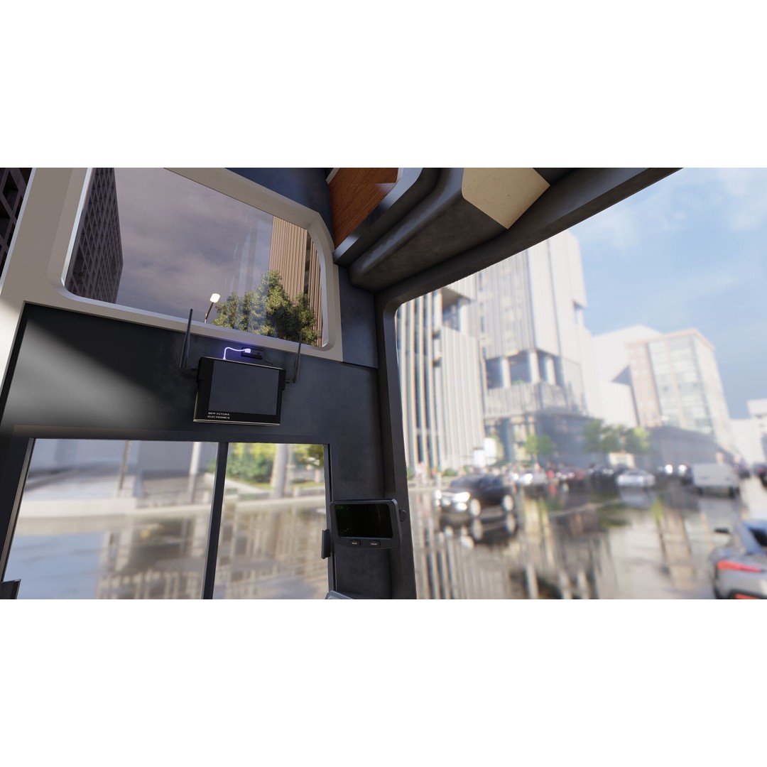 American Bus 3D Model – Detailed Modern Design, Lumion Ready - View 35