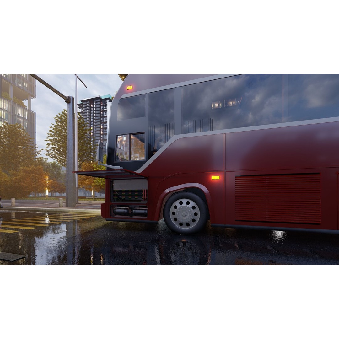 American Bus 3D Model – Detailed Modern Design, Lumion Ready - View 44