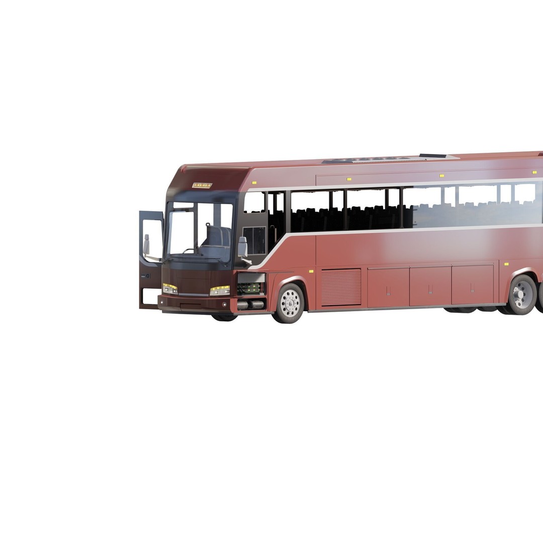 American Bus 3D Model – Detailed Modern Design, Lumion Ready - View 5