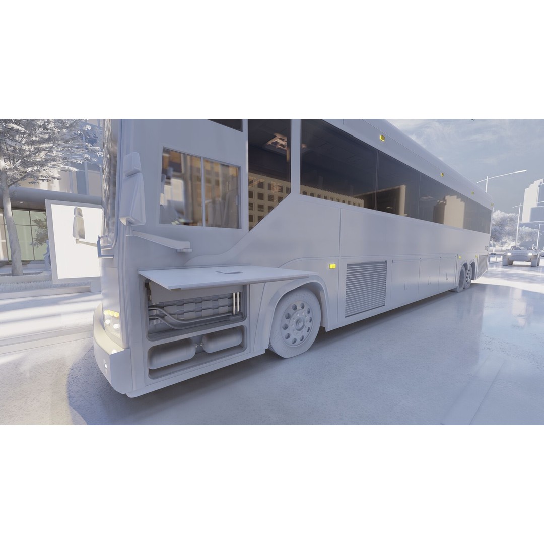 American Bus 3D Model – Detailed Modern Design, Lumion Ready - View 58