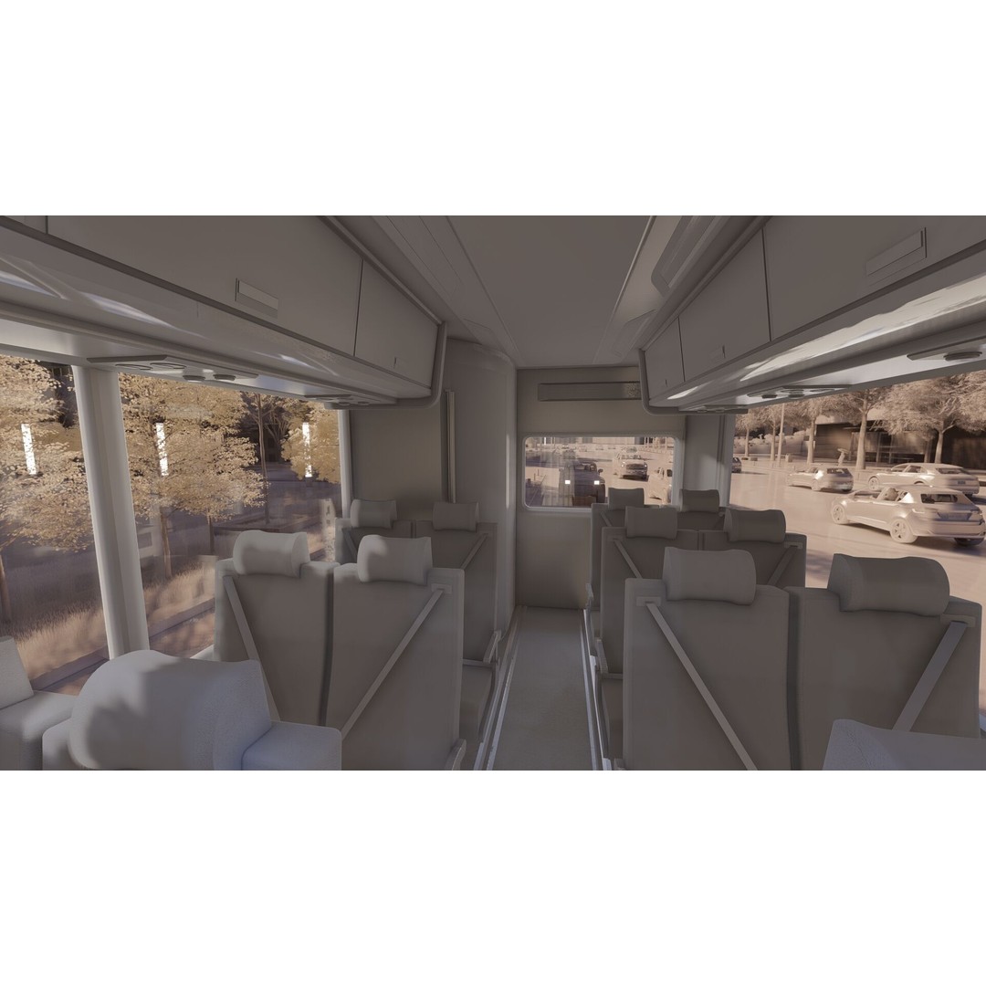 American Bus 3D Model – Detailed Modern Design, Lumion Ready - View 64
