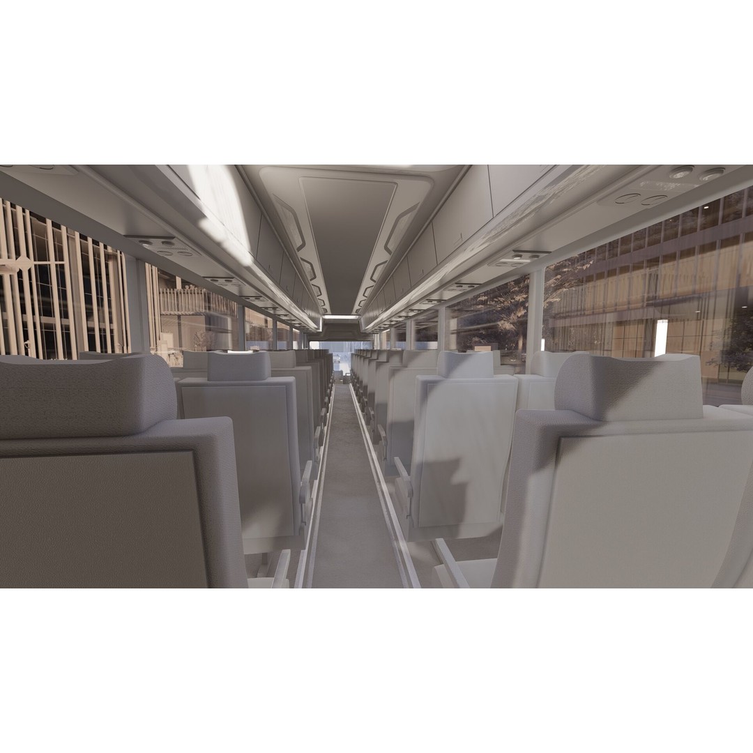 American Bus 3D Model – Detailed Modern Design, Lumion Ready - View 66
