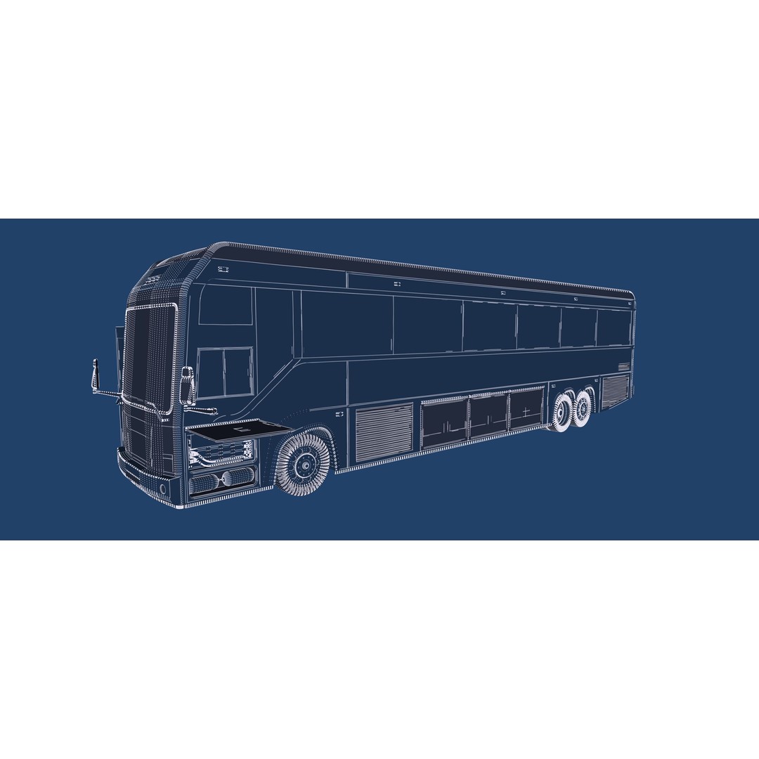 American Bus 3D Model – Detailed Modern Design, Lumion Ready - View 67