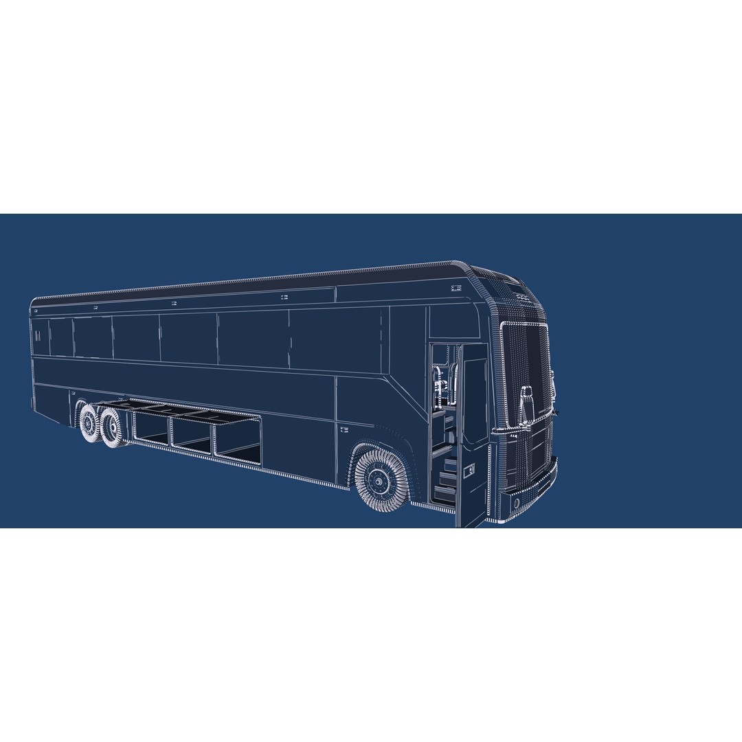 American Bus 3D Model – Detailed Modern Design, Lumion Ready - View 68