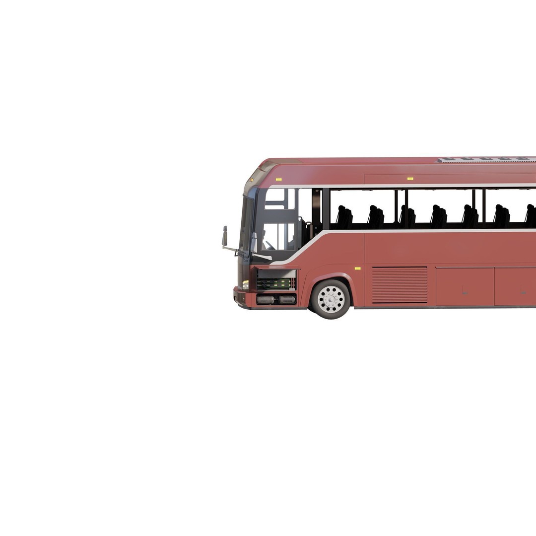 American Bus 3D Model – Detailed Modern Design, Lumion Ready - View 7