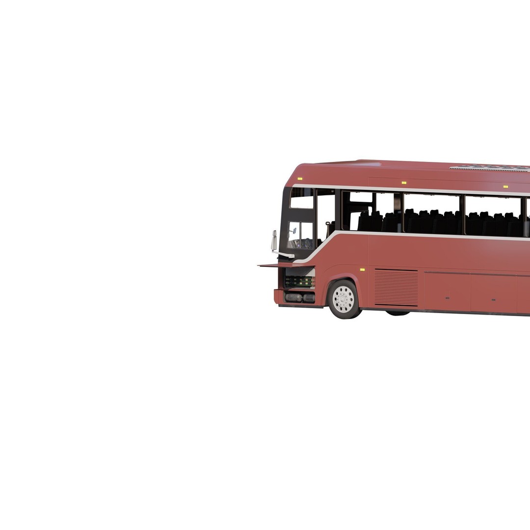 American Bus 3D Model – Detailed Modern Design, Lumion Ready - View 8