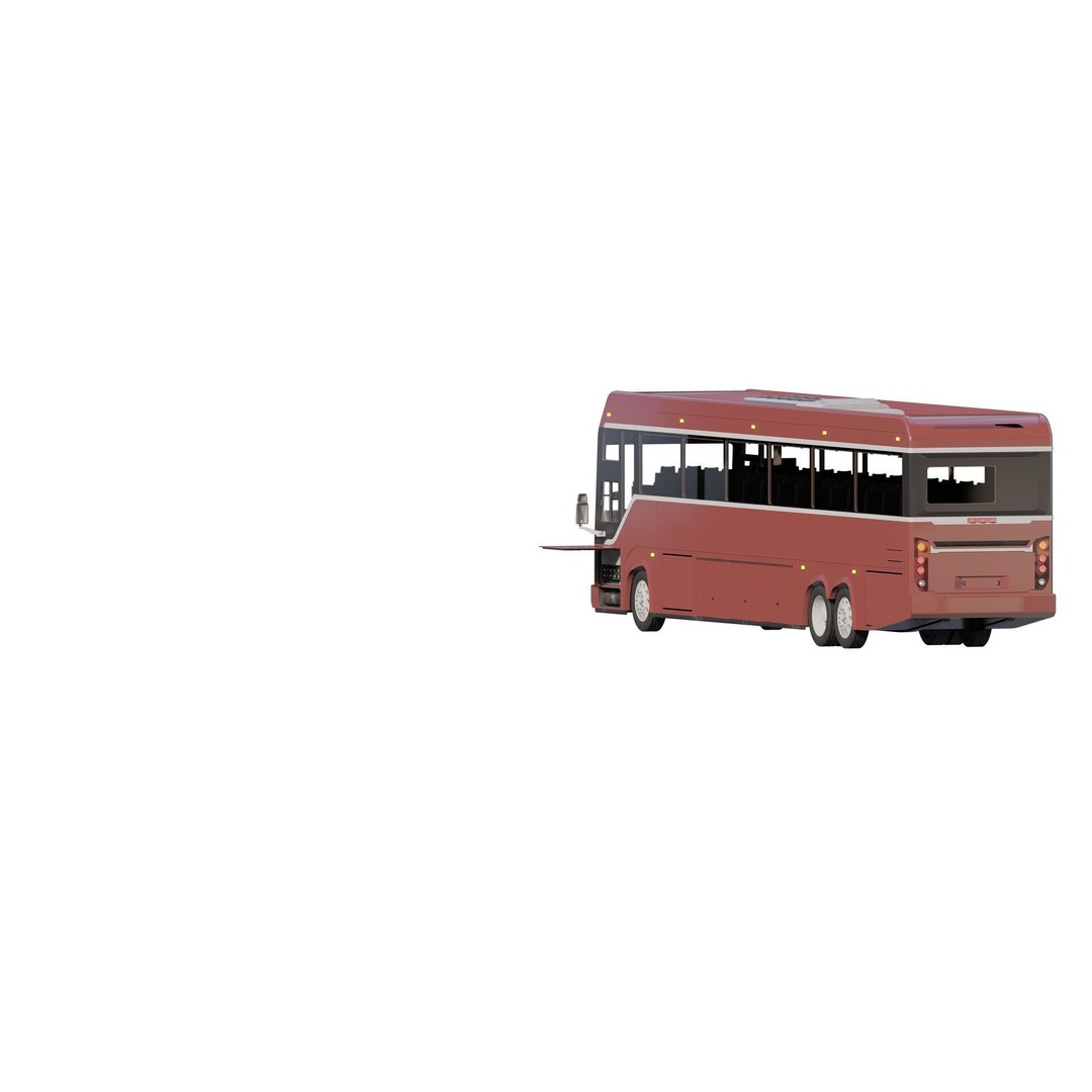 American Bus 3D Model – Detailed Modern Design, Lumion Ready - View 9