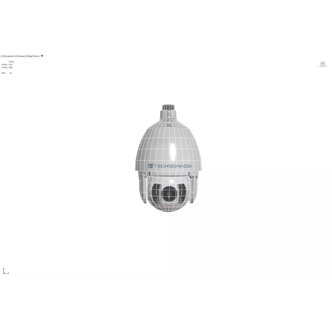 Security Camera 3D Model – Low Poly PBR Game Asset, FBX - View 10