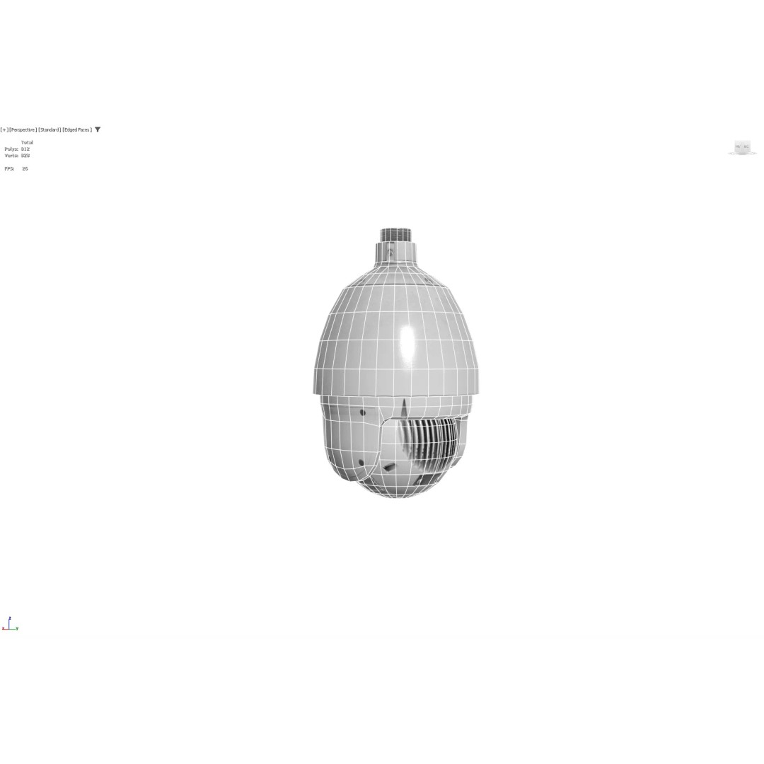 Security Camera 3D Model – Low Poly PBR Game Asset, FBX - View 12