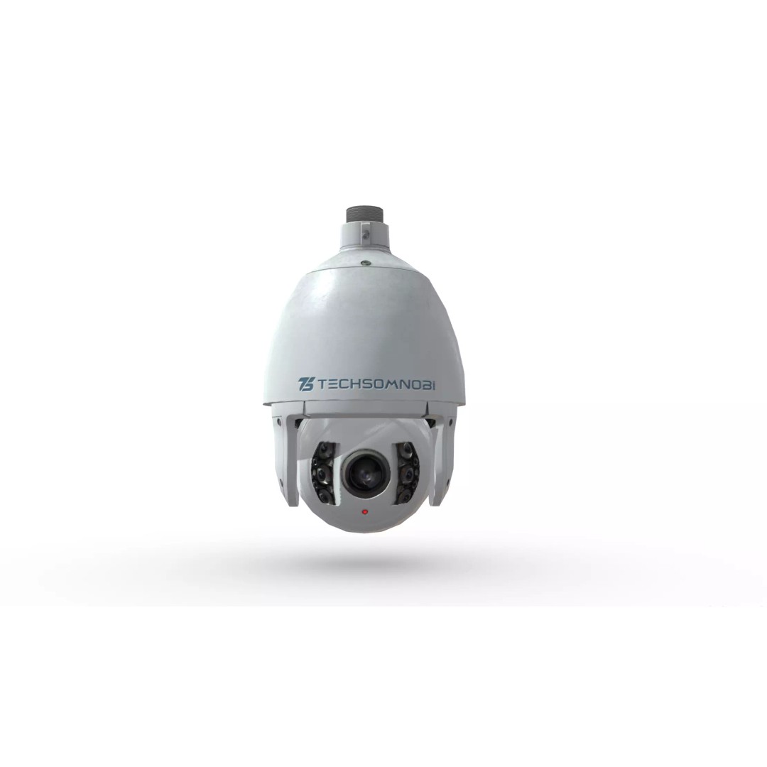 Security Camera 3D Model – Low Poly PBR Game Asset, FBX - View 3