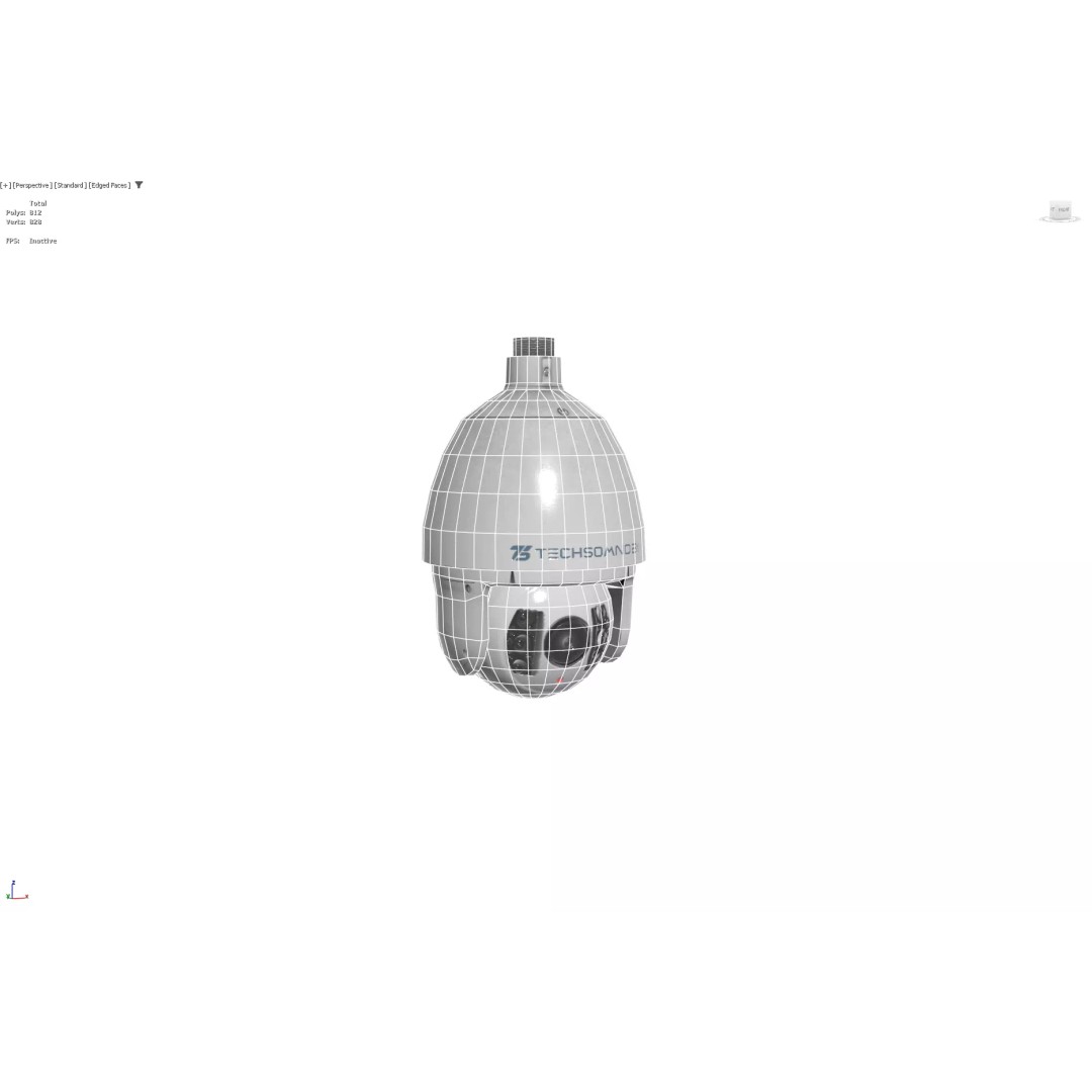 Security Camera 3D Model – Low Poly PBR Game Asset, FBX - View 9