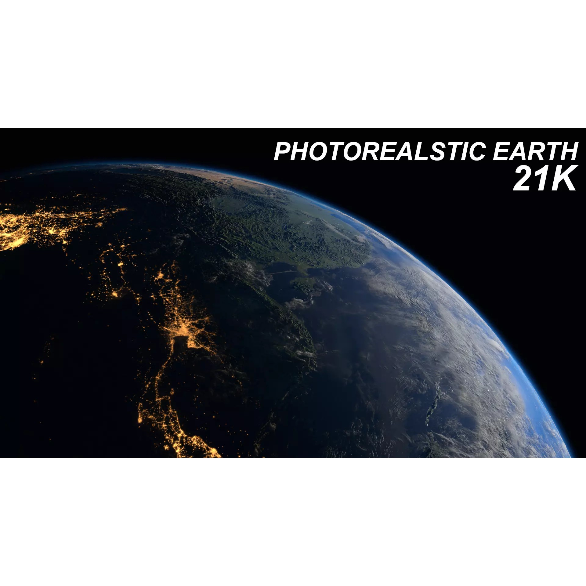 Earth 21K - Ready to Render 3D Model - View 2