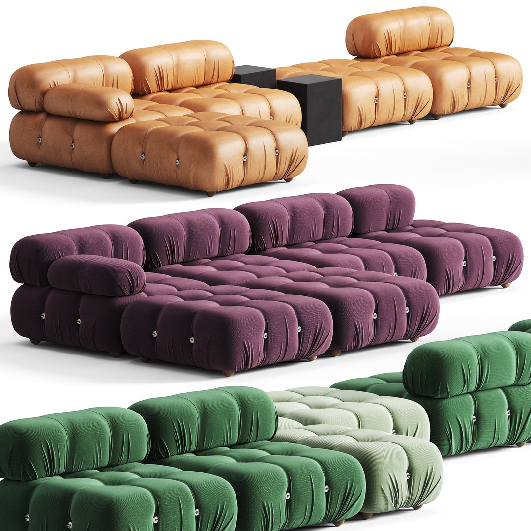 Camaleonda Sofa 3D Model – High Poly PBR Asset for Archviz - View 3