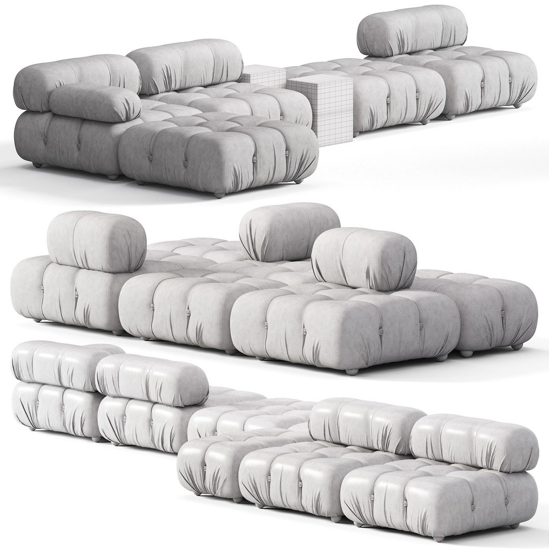 Camaleonda Sofa 3D Model – High Poly PBR Asset for Archviz - View 4