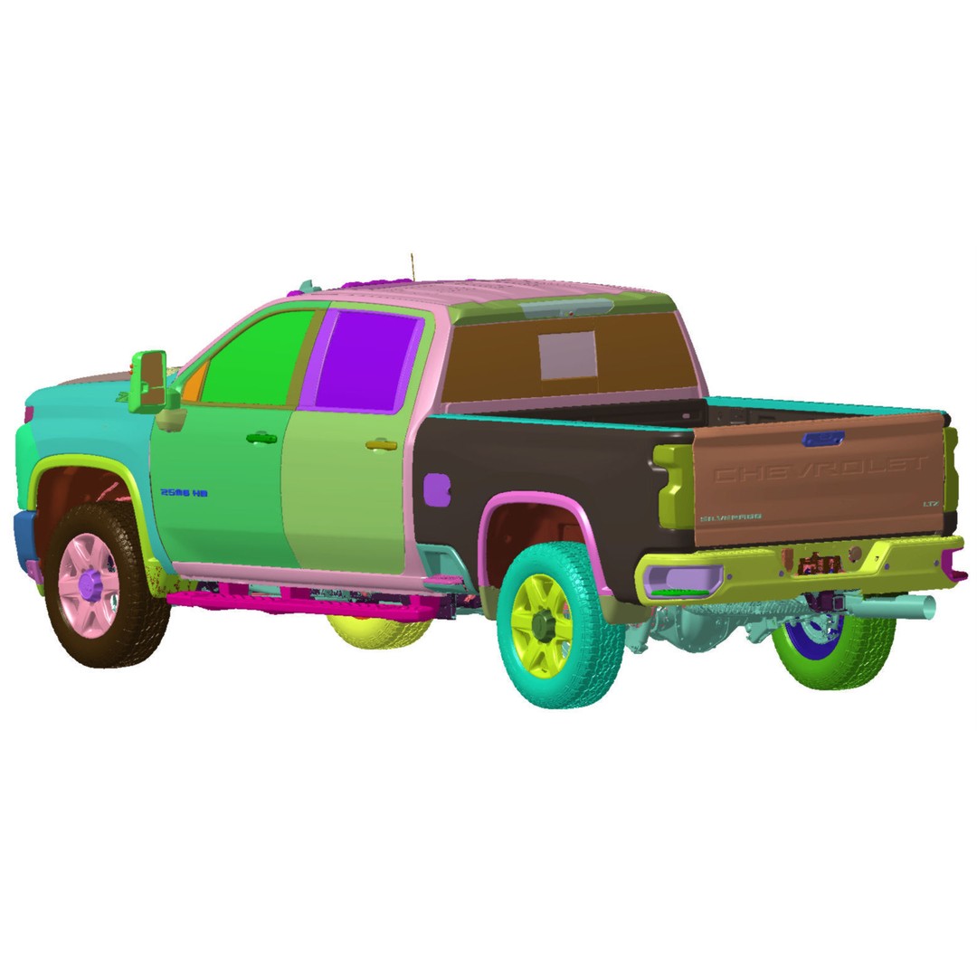Chevrolet Silverado 2500 3D Model – High Detail Scanned Truck, STL - View 5