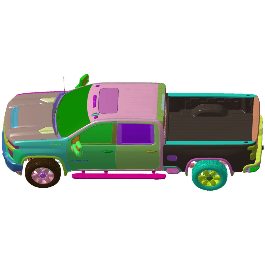 Chevrolet Silverado 2500 3D Model – High Detail Scanned Truck, STL - View 6