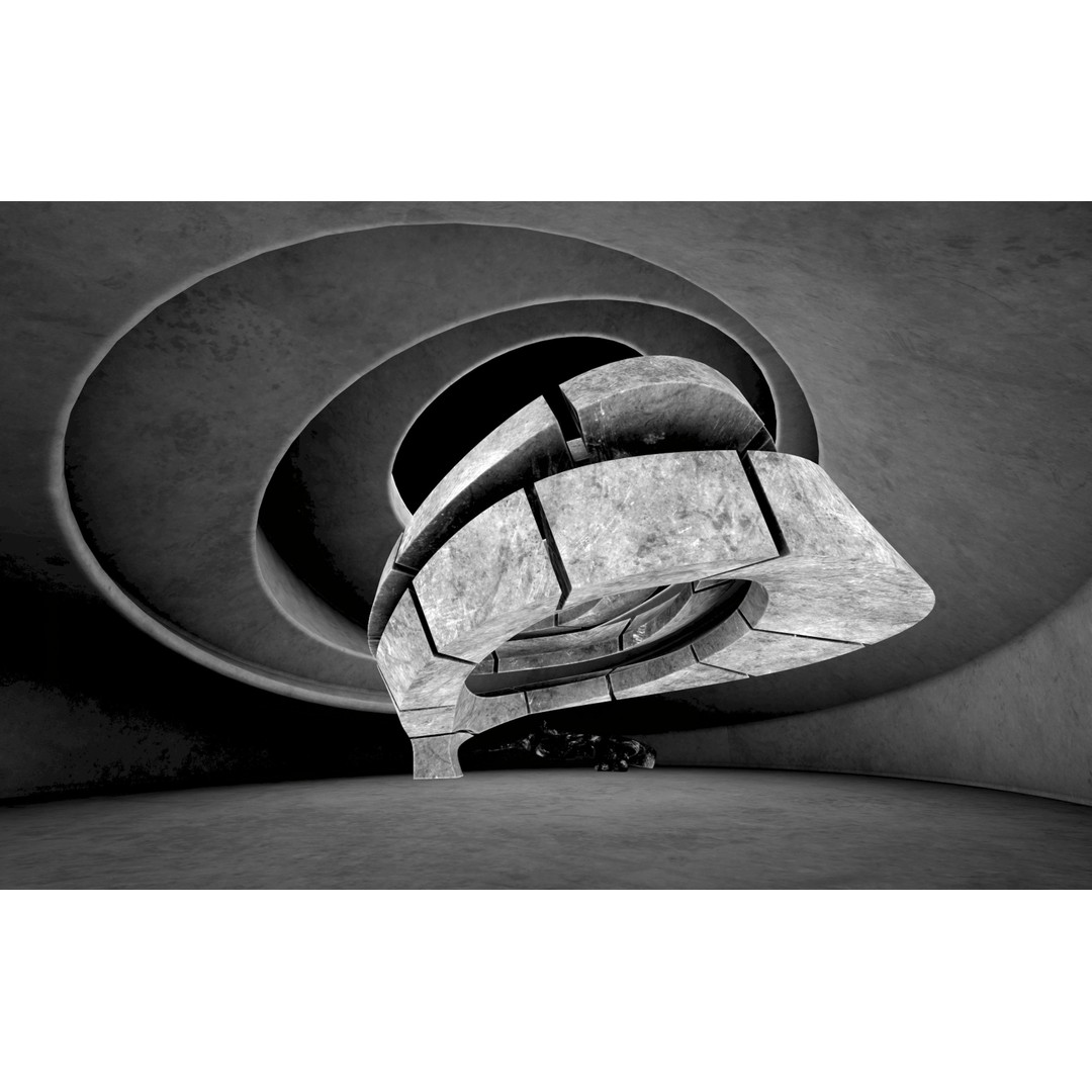 Dynamic Metal Room 3D Model – Low Poly Showroom Environment, FBX - View 11