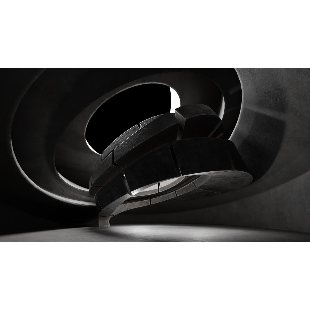 Dynamic Metal Room 3D Model – Low Poly Showroom Environment, FBX - View 14