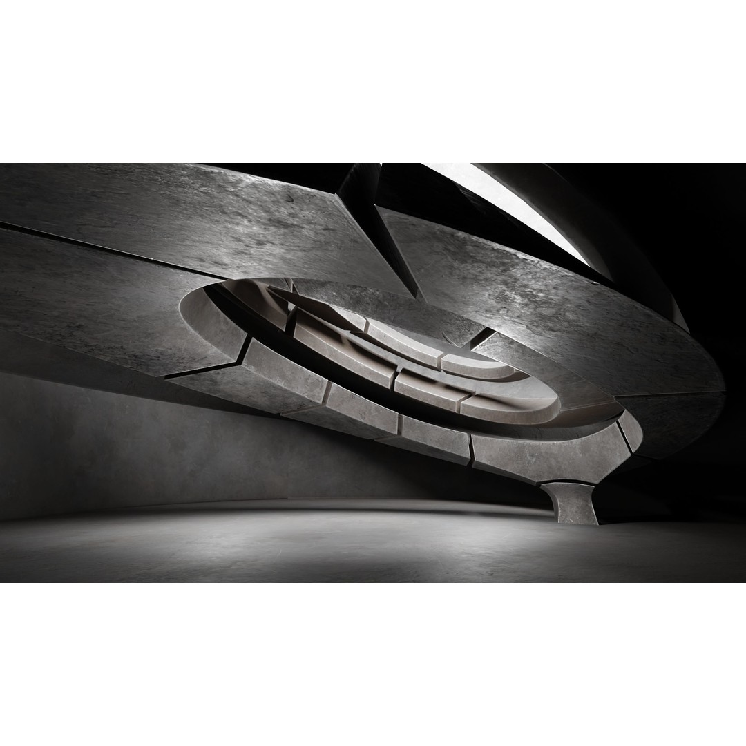 Dynamic Metal Room 3D Model – Low Poly Showroom Environment, FBX - View 16