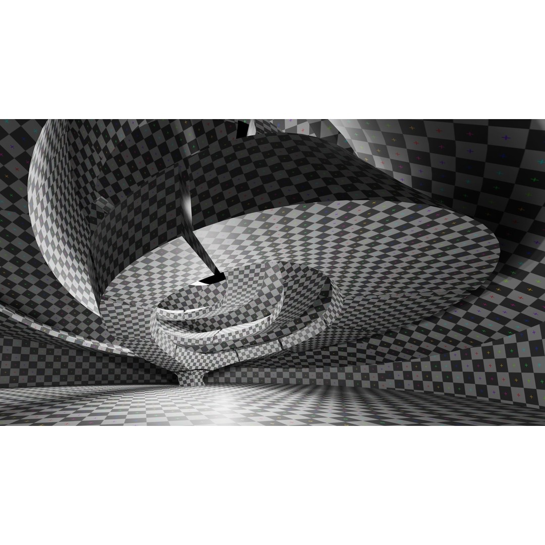 Dynamic Metal Room 3D Model – Low Poly Showroom Environment, FBX - View 17