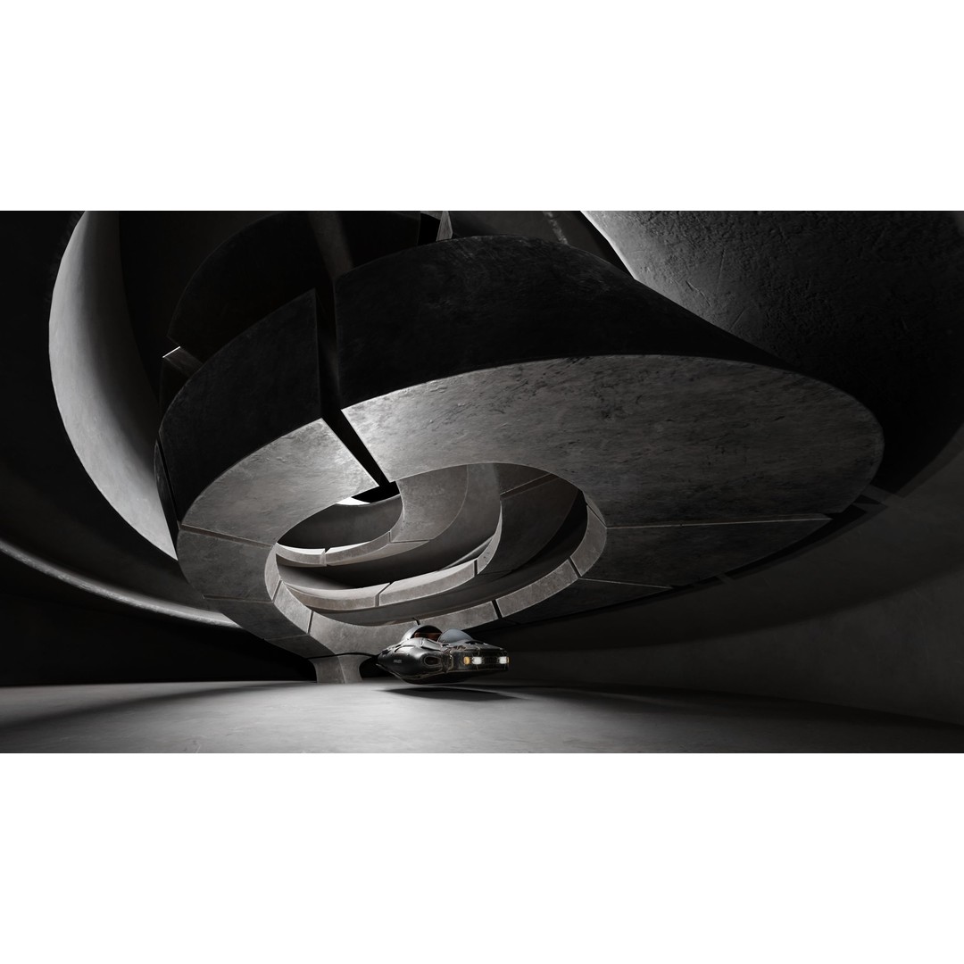 Dynamic Metal Room 3D Model – Low Poly Showroom Environment, FBX - View 20