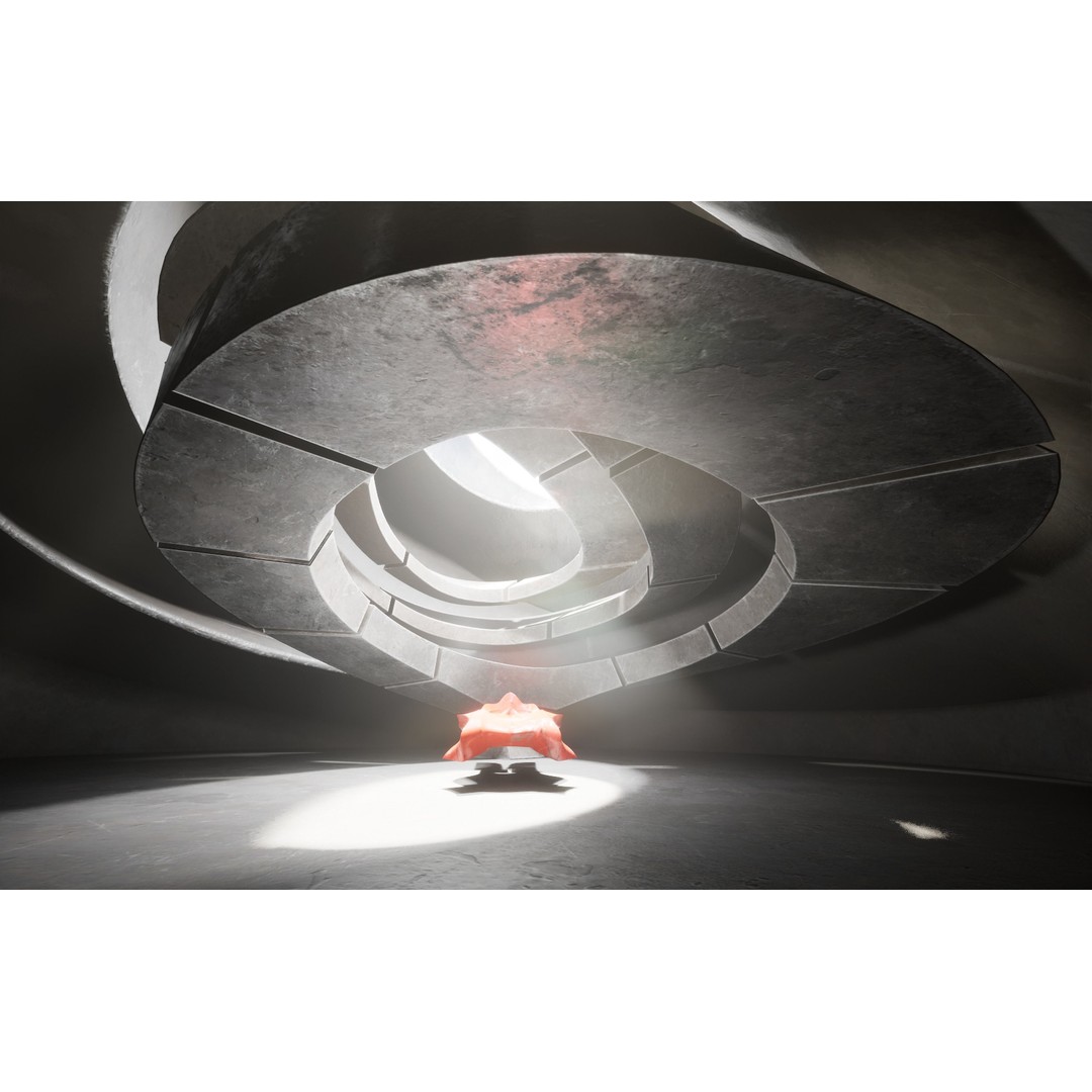 Dynamic Metal Room 3D Model – Low Poly Showroom Environment, FBX - View 6