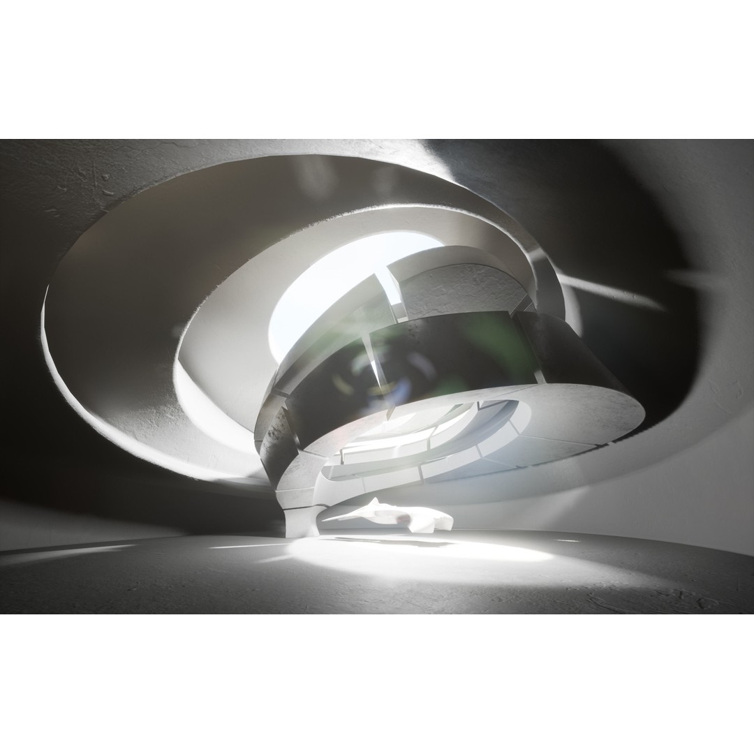 Dynamic Metal Room 3D Model – Low Poly Showroom Environment, FBX - View 8