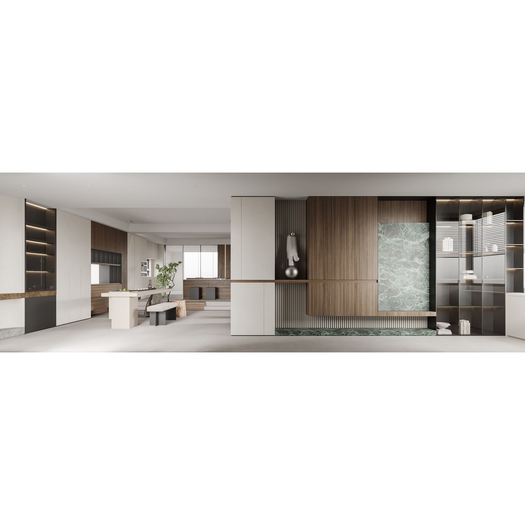 Villa Interior Scenes 3D Model – Fully Textured, Corona Renderer - View 11