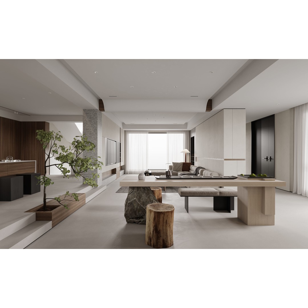 Villa Interior Scenes 3D Model – Fully Textured, Corona Renderer - View 4