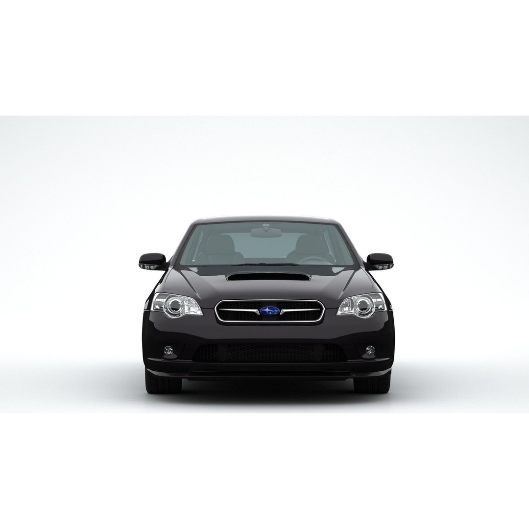 Subaru Legacy Station Wagon 2006 3D Model – High Poly Car Asset, FBX, OBJ - View 12
