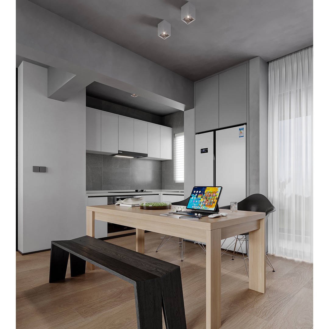 Modern Public Housing Interior 3D Model – High Quality, FBX & OBJ - View 5